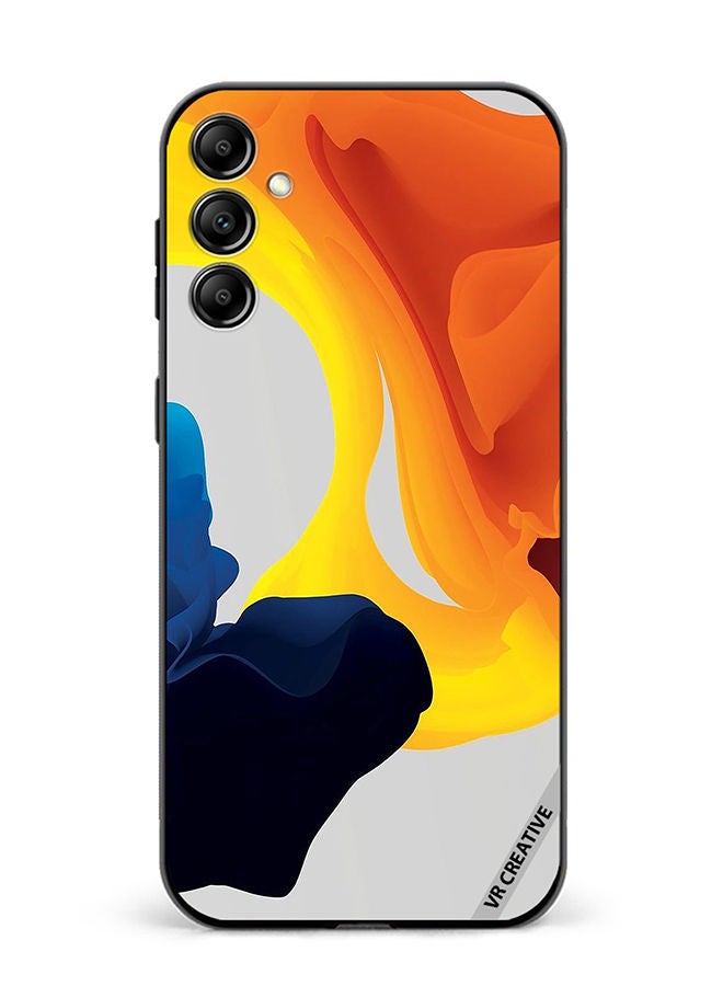 VR CREATIVE Protective Case Cover For Samsung Galaxy A34 Fluid Color Layers Design Multicolour - Image 1