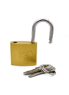 KADRIS Heavy-Duty Security Padlock HA-1427, Weather-Resistant in Solid Brass Lock 30MM - Padlock  shackle with Keys for Sheds, Storage Unit, School, Gym Locker, Fence, Toolbox, Hasp Storage  - Image 1