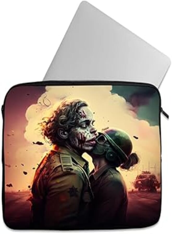 Laptop Sleeve 15.6 & 15 Inch Protective Case With Zipper Carrying Bag Laptop Sleeve Laptop Sleeve Laptop Sleeve 15.6 & 15 Inch-Tat Casual Printed Laptop Sleeve Lap 5344