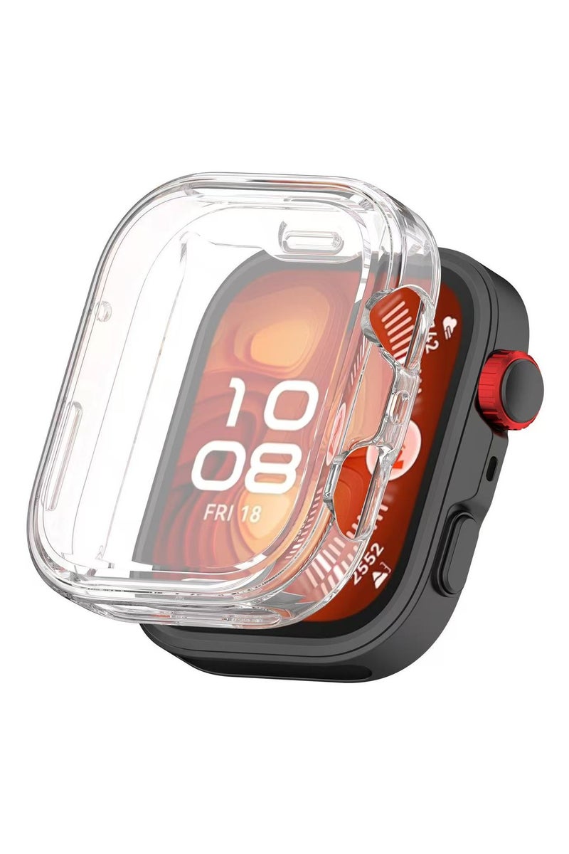 دكينج مجموعة من 3 قطع من واقي الشاشة Fit4 ProTPU لساعة هواوي ، مقاوم للسقوط والخدش ، غلاف كامل من المطاط الناعم ، أزرق / شفاف / أسود - Image 2