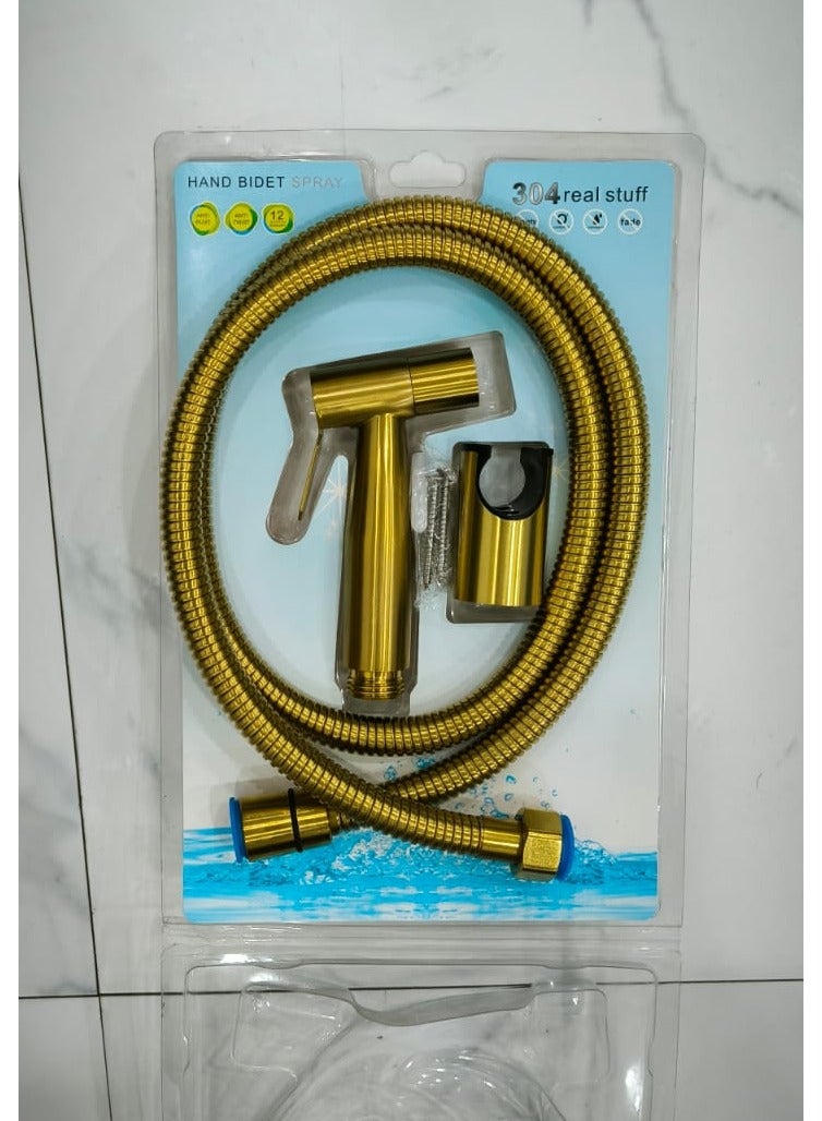 Brushed gold toilet bidet bathroom bidet sprayer toilet Sprayer Set - Image 5
