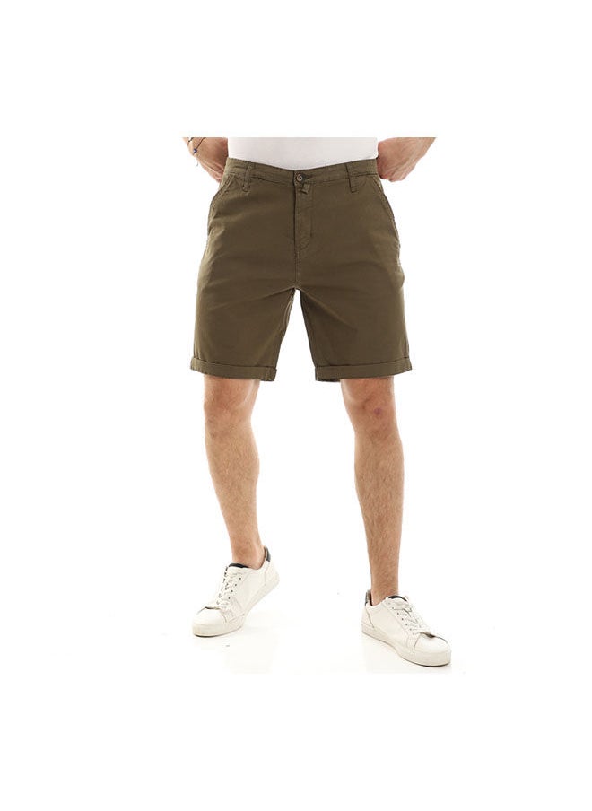 Andora - Casual Plain Basic Shorts - Image 1