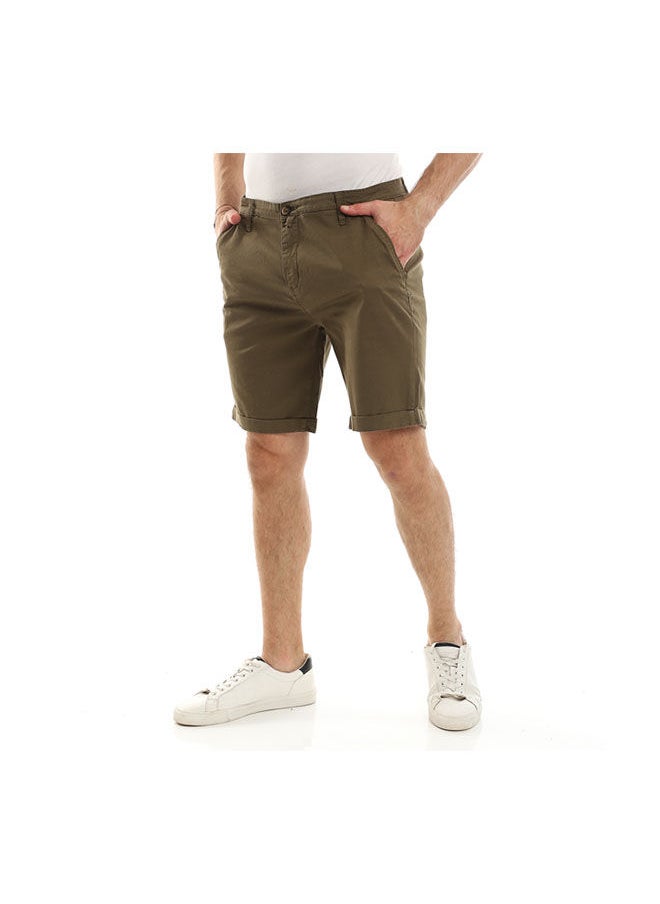 Andora - Casual Plain Basic Shorts - Image 1