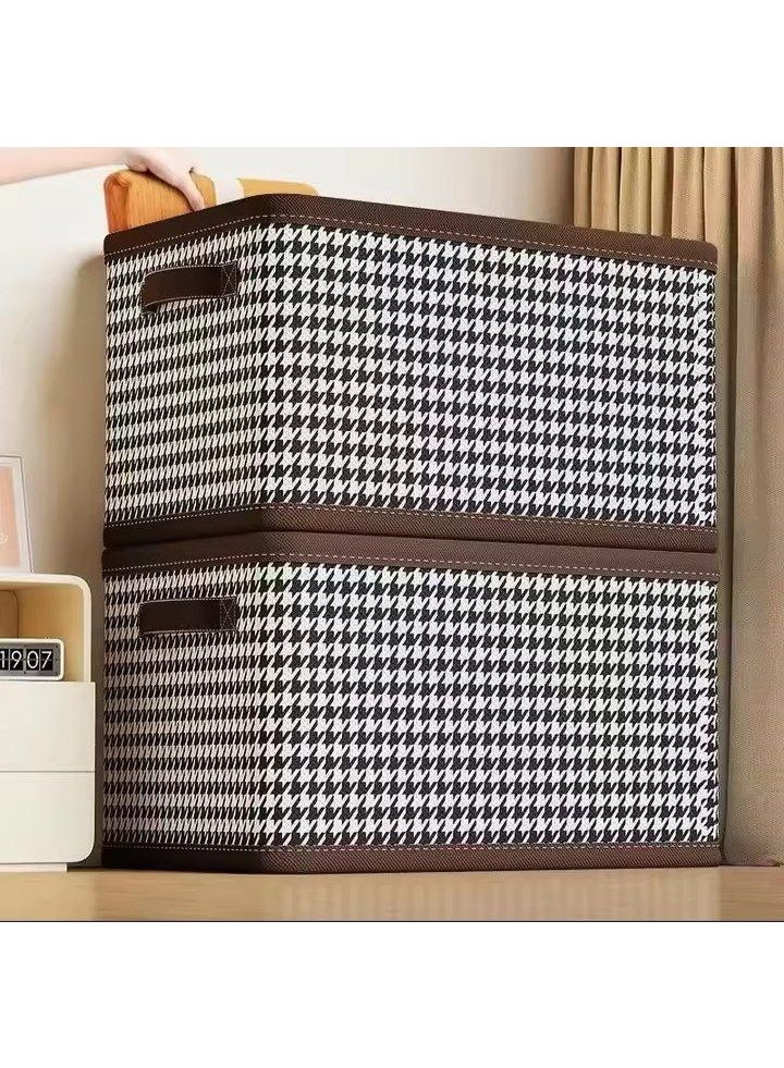 New Reusable Storage Box Original - Beware of imitations! Foldable and versatile, ideal for dressing rooms, offices, schools, and all your small storage needs. Use it to organize shirts, clothes, and pants. Large size, excellent quality and materials. Dimensions: 50 x 30 cm - Image 1