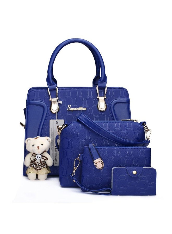 Soperwillton Handbag for Women Tote Bag Shoulder Bags Satchel 4pcs Purse Set - Image 1