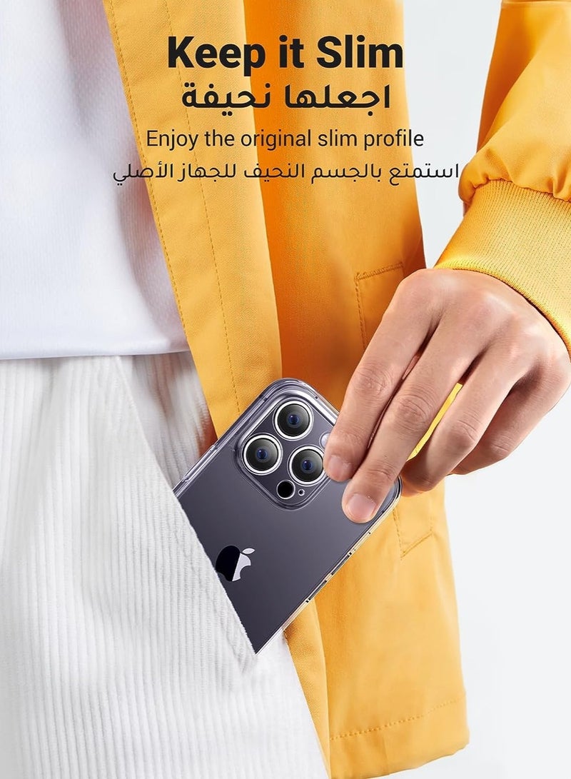 ELTRAZONE rystal Clear iPhone 14 Pro Max Case, Non-Yellowing Shockproof Protective Phone Case Slim Thin TPU Bumper Cover [Soft Anti-Scratch], 6.7 inch (Crystal Clear) - Image 5