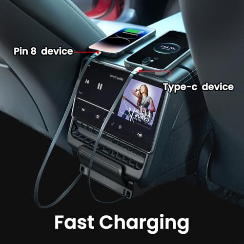 THELIFELICIOUS Retractable Center Console USB Hub for Model 3 Highland 2024 / Model Y Juniper 2025, THELIFELICIOUS Car Phone Charger Suitable for Updated Model 3/Y Accessories Fast Charging Docking Station - Image 3