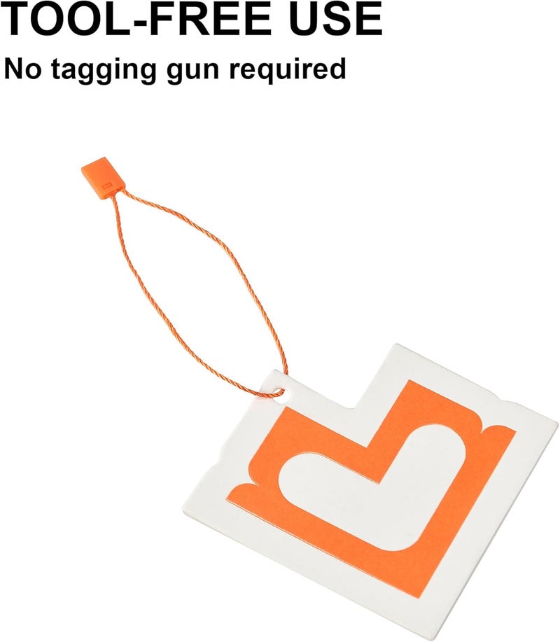 MGTECH 7 Inch 1000pcs Hang Tag Strings, Retail Price Hang Tag String Fasteners, Orange - Image 2