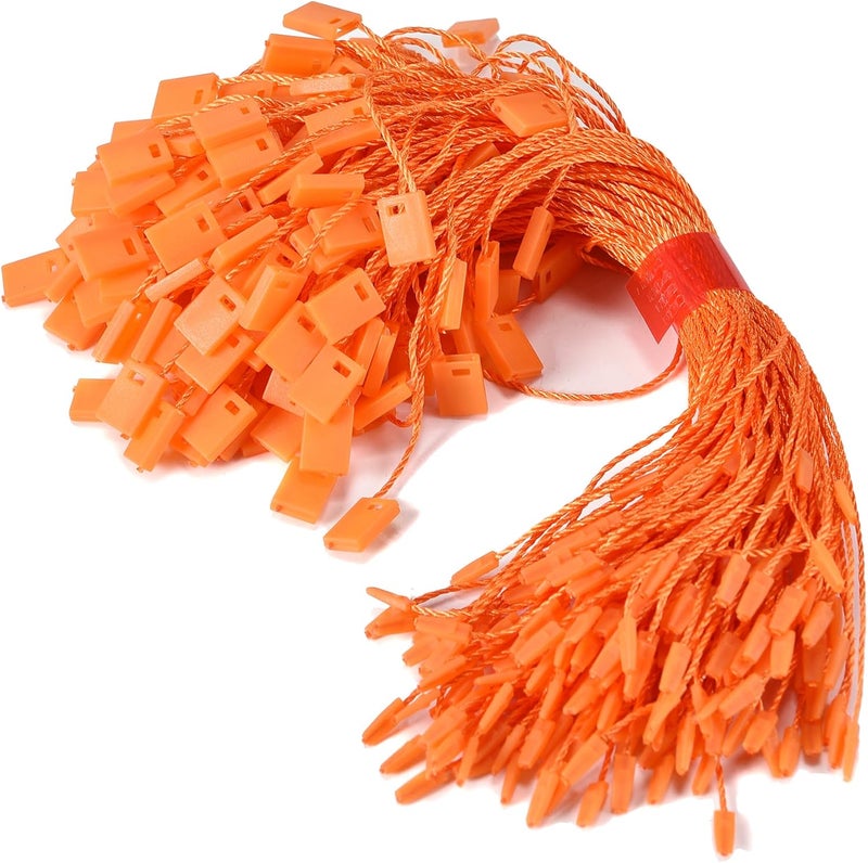 MGTECH 7 Inch 1000pcs Hang Tag Strings, Retail Price Hang Tag String Fasteners, Orange - Image 1