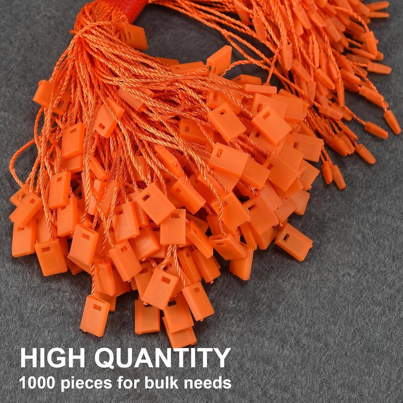 MGTECH 7 Inch 1000pcs Hang Tag Strings, Retail Price Hang Tag String Fasteners, Orange - Image 5