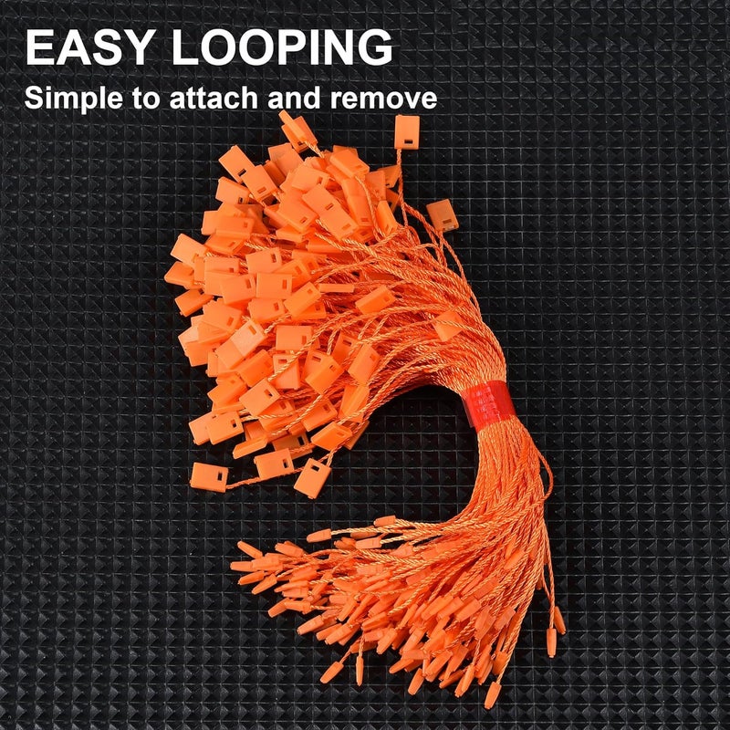 MGTECH 7 Inch 1000pcs Hang Tag Strings, Retail Price Hang Tag String Fasteners, Orange - Image 4