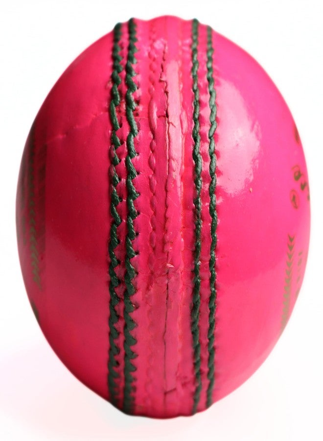 KHELSPACE KS-20 Pink Leather Cricket Ball - Hand-Stitched for Match Play and Training, Premium Durability - Image 4