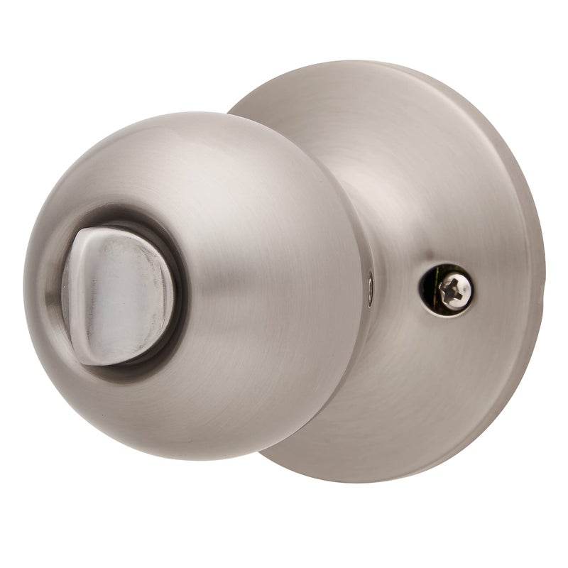 BRINKS - Bell Style Keyed Entry Door Knob and Single Cylinder Deadbolt Set, Satin Nickel - Image 4