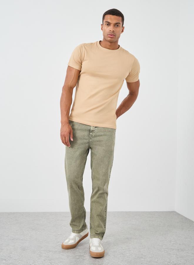 ستايلي جينز ستايلي بخصر متوسط وقصة جوجر مع رباط - Image 2