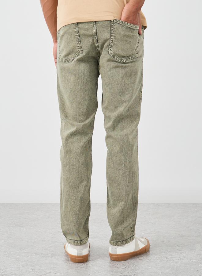 ستايلي جينز ستايلي بخصر متوسط وقصة جوجر مع رباط - Image 4