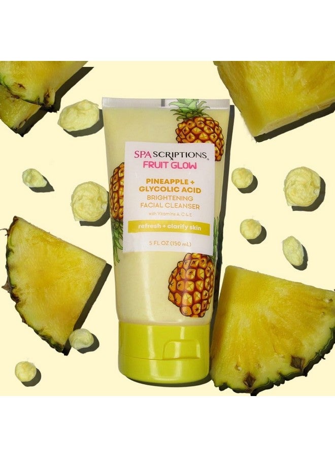 spascriptions منظف وجه مضيء بالأناناس + حمض الجليكوليك مع فيتامينات A و C و E 5 أونصة سائلة - Image 2