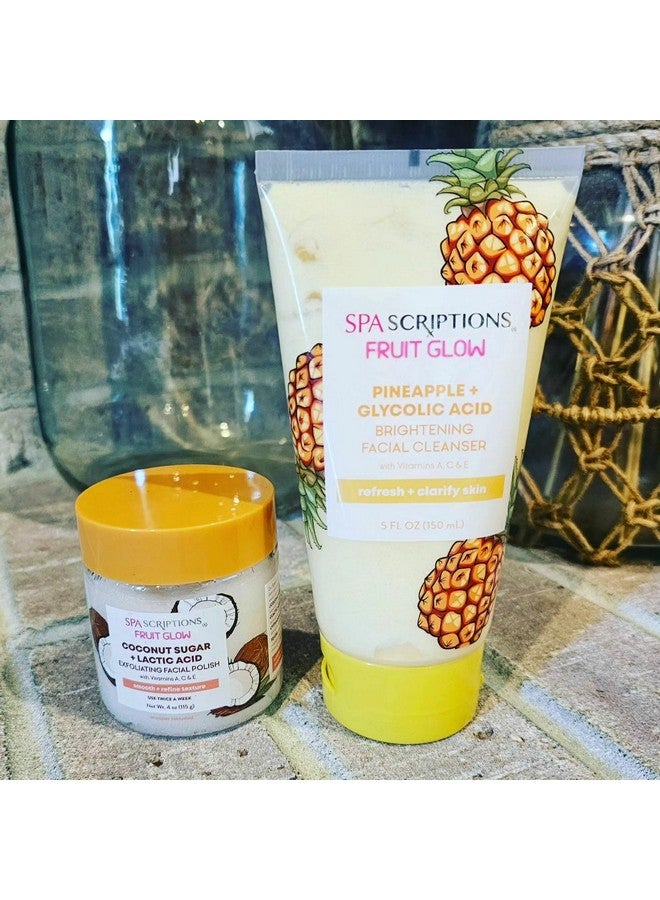 spascriptions منظف وجه مضيء بالأناناس + حمض الجليكوليك مع فيتامينات A و C و E 5 أونصة سائلة - Image 4