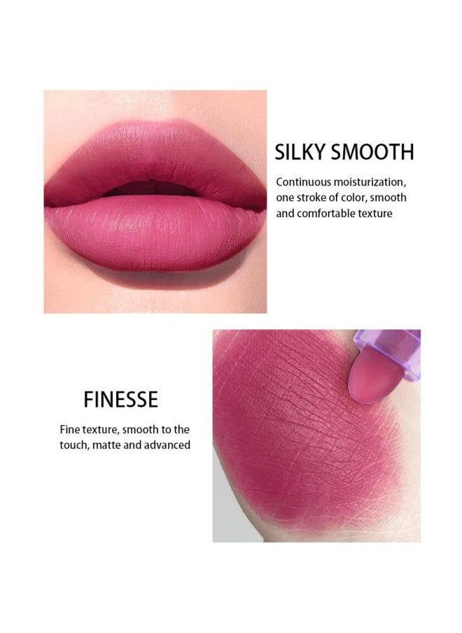 klarako - Mini Star Lipstick Set, 4Pcs Waterproof Long Long Lasting Matte Lipstick Set, Cute Mini Capsules Velvet Lipstick Set for Women - Image 1