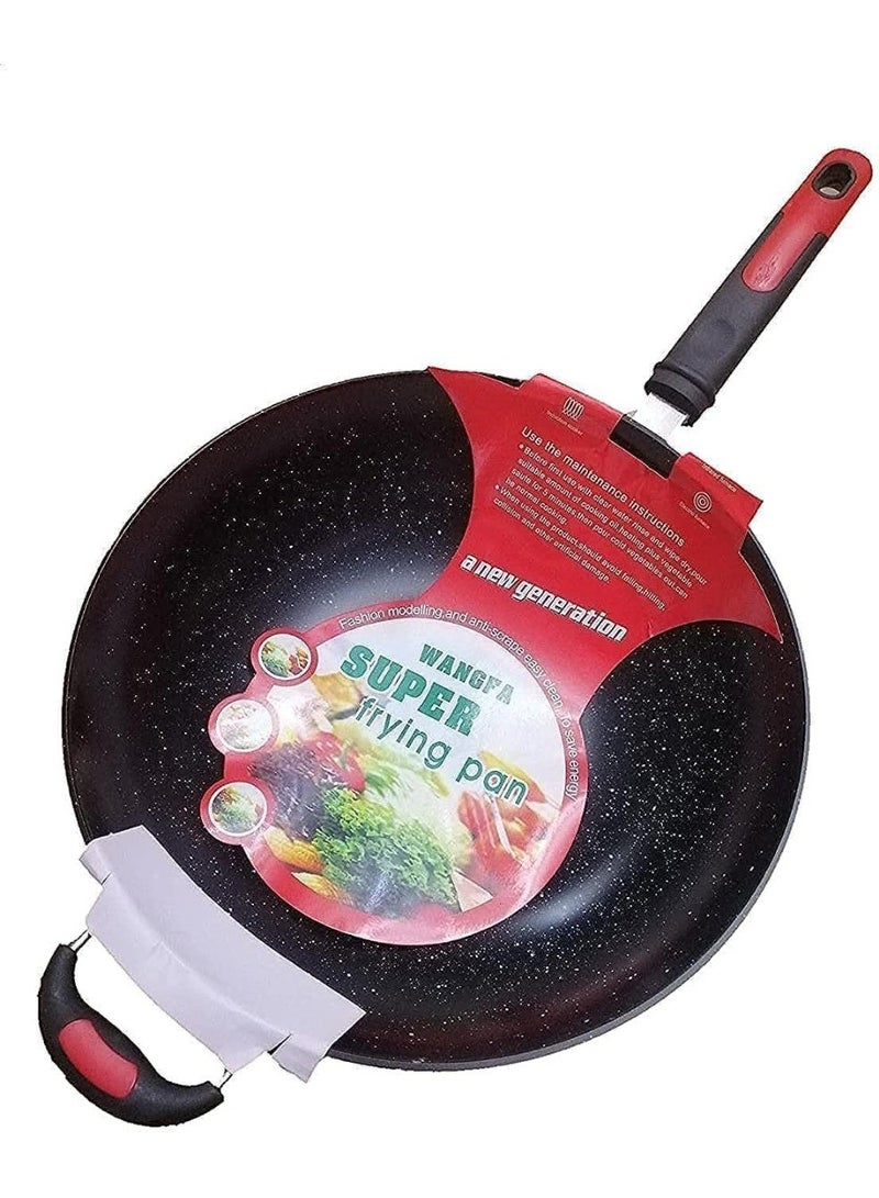 WANGFA مقلاة جرانيت  - أسود - Image 1
