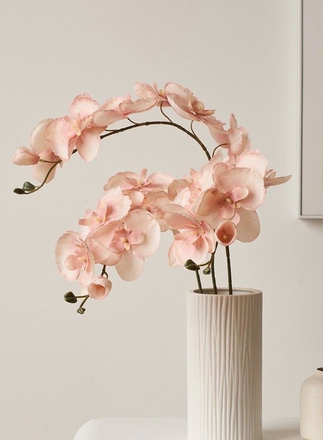 DUNISO 6pcs Artificial Flowers Simulated flower pink Phalaenopsis Artificial Flower very realistic for Home Decor, Wedding Bouquet DIY, Party, Garden, Cake Decoration (27.7inch) ﻿  - Image 5