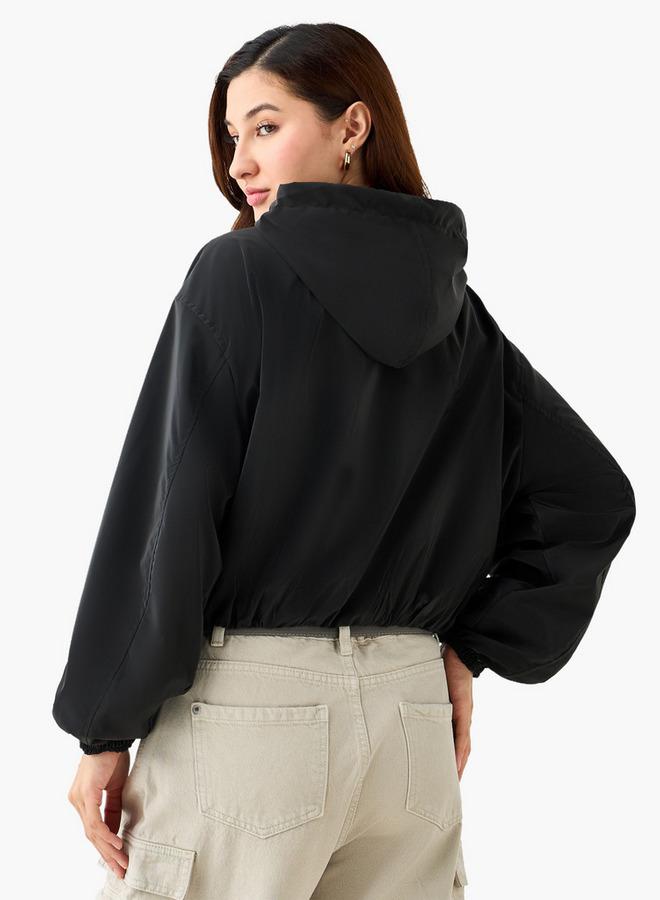 Lee Cooper جاكيت لي كوبر فيرونيكا القصير مع غطاء رأس - Image 3