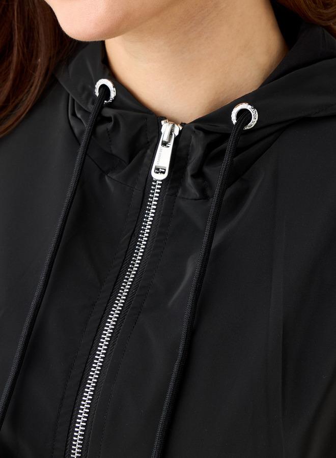 Lee Cooper جاكيت لي كوبر فيرونيكا القصير مع غطاء رأس - Image 4