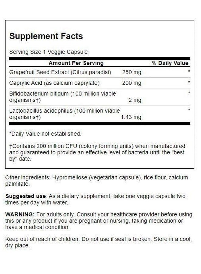 Swanson Yeast Defense Essentials 200 Million Cfu 120 Veg Capsules - Image 2