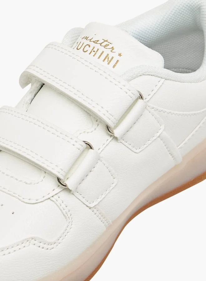 Mister Duchini Boys Panelled Sneakers with Hook and Loop Closure