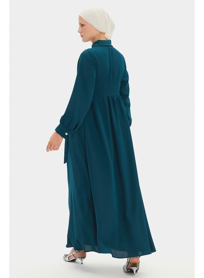 جون فستان ماكسي بحزام - Image 5