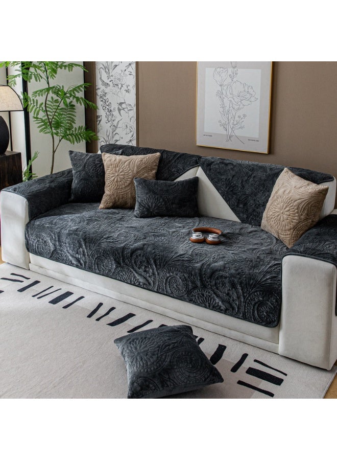 KUYING New Anti Slip Warm Embroidered Sofa Cushion 