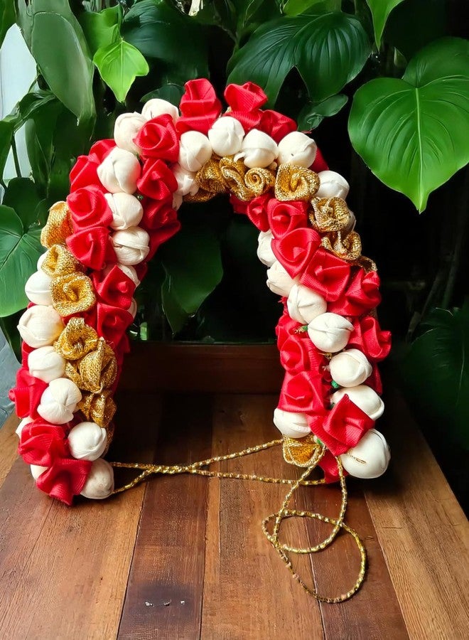 Chanderkash1PC Artificial Mogra Gajra for Hair Bun - Traditional Jasmine Gajra Scrunchie - Elegant Floral Hair Accessory for Women & Girls - Ideal for Weddings - Image 2