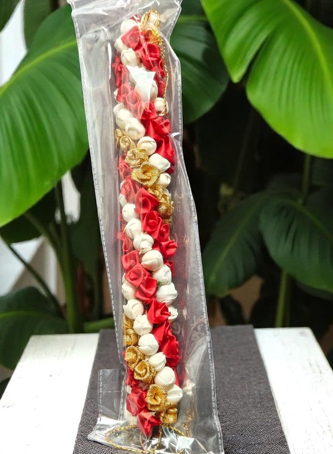 Chanderkash1PC Artificial Mogra Gajra for Hair Bun - Traditional Jasmine Gajra Scrunchie - Elegant Floral Hair Accessory for Women & Girls - Ideal for Weddings - Image 1