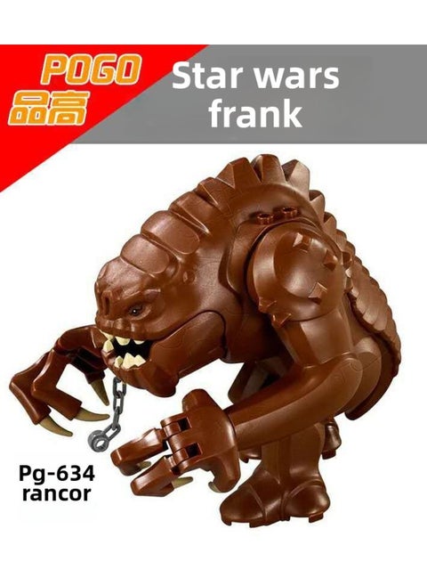 Pin Gao Building Blocks PG634 Star Wars Series Rank Rancor Monster Man Building Bags For Foreign Trade-Color:PG634 (Rank)