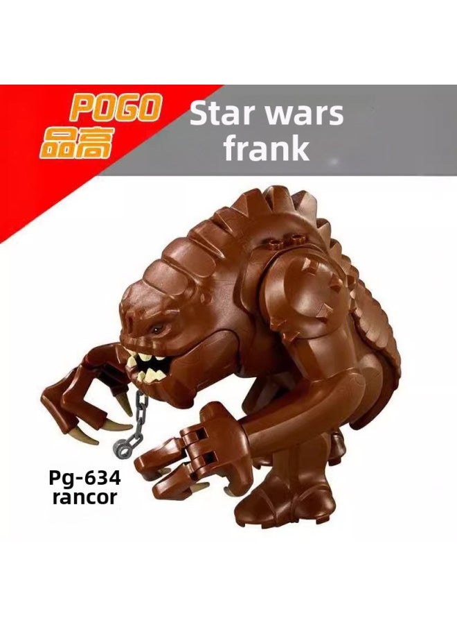 null - Pin Gao Building Blocks PG634 Star Wars Series Rank Rancor Monster Man Building Bags For Foreign Trade-Color:PG634 (Rank) - Image 1