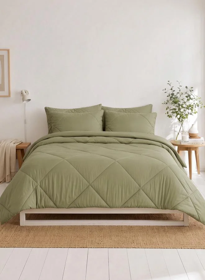 Styli 1-Piece Solid Comforter, Micro Fiber Single 90X100 Inches