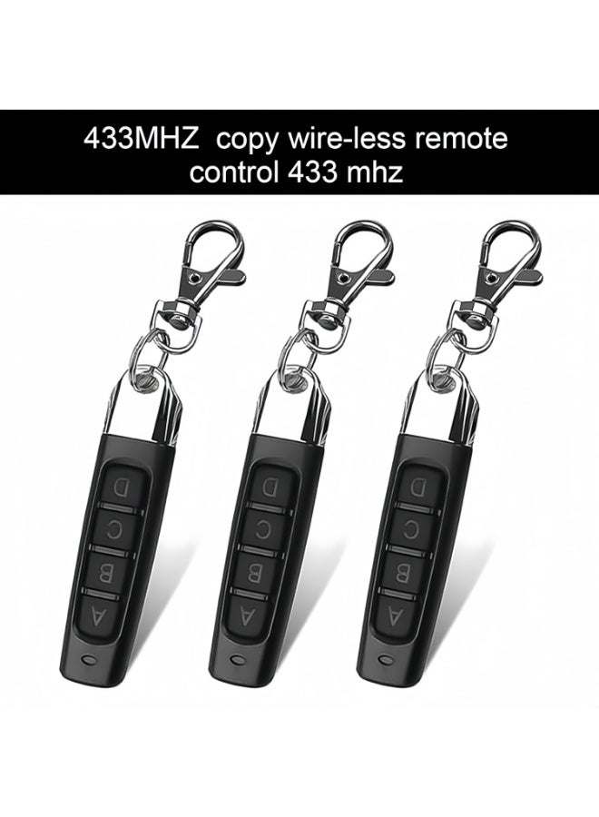 3-Pack Garage Door Remote Control with Keychain, 433MHz Gate Remote Duplicator, Automatic Copy – Compatible with Most Rolling Code Openers - Image 4