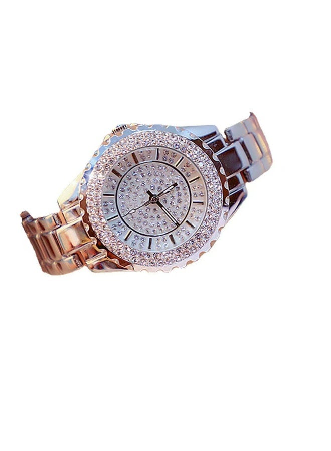 Women's Stainless Steel Analog Wrist Watch with Bracelet - Image 3