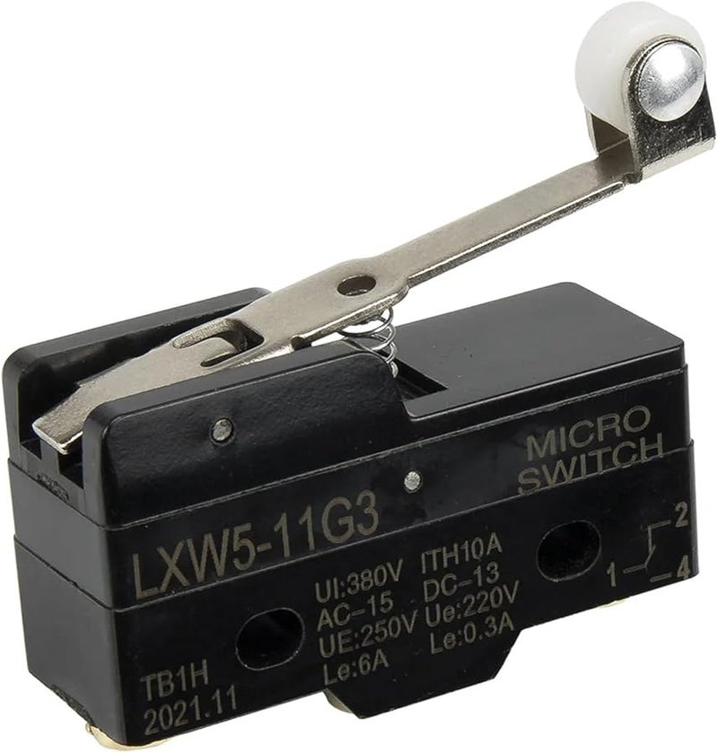 مفتاح مايكرو ذو أسطوانة رافعة LXW5 11G3 فضي 10 قطع لحد السفر وإعادة الضبط - Image 5