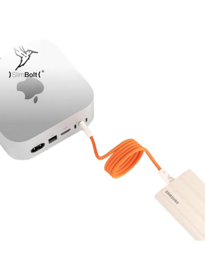 Candysign Sugar Compatible With Thunderbolt 5 Data Cable Usb4 Full Function 240W Fast Charge Type-C 0.5M Sugar Orange Lightning Cable Macbook 16K Video Projection Cable Fast Charging Cable - Image 1
