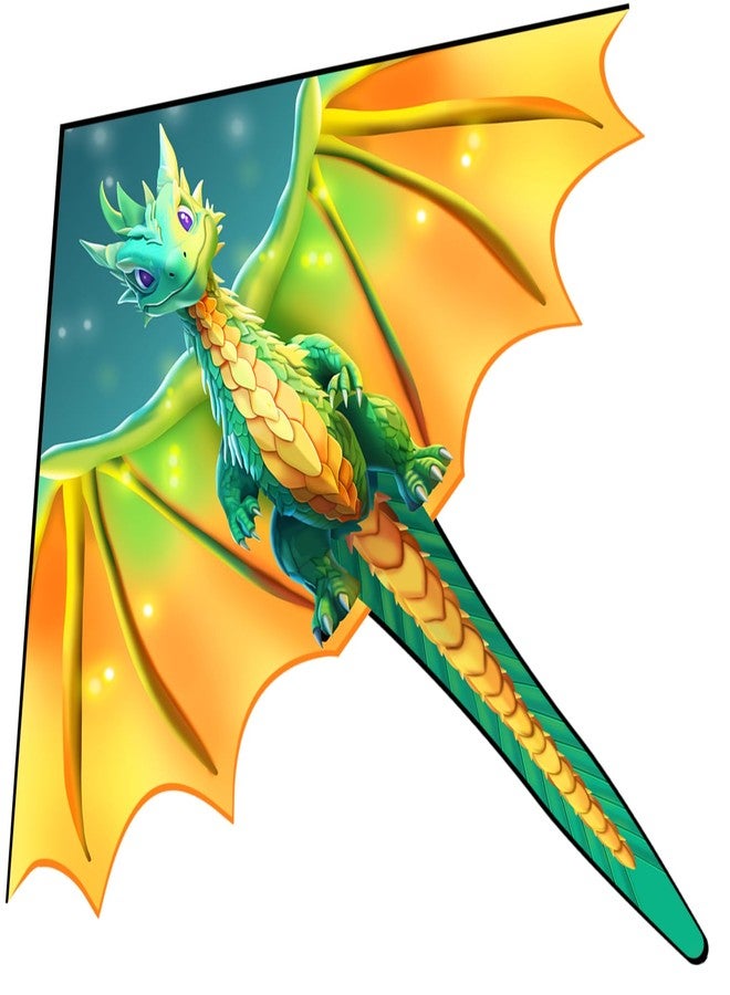 Xida Kite Xida Dragon Kite Easy to Fly Kites for Kids and Adults, Beginner Kite for Boys and Girls, Kite Handle and String Included, Easy Assembly Beach Kite for All Ages - Image 1