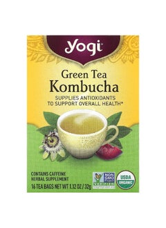 Yogi Tea Yogi Tea, Green Tea Kombucha, 16 Tea Bags, 1.12 oz (32 g)  - Image 1