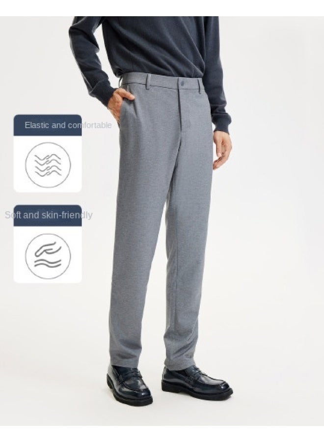 Goldlion Knitted Stretch】men's Casual Trousers With Light Brushing For Spring And Autumn, Business Casual Pants - Image 1