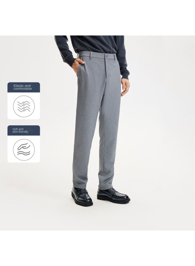 Goldlion Knitted Stretch】men's Casual Trousers With Light Brushing For Spring And Autumn, Business Casual Pants - Image 2