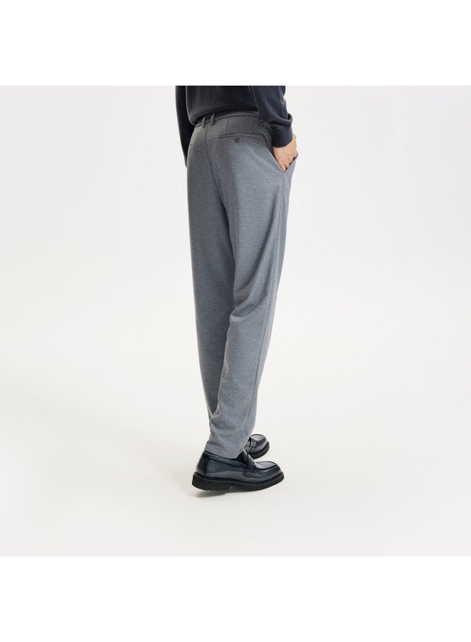 Goldlion Knitted Stretch】men's Casual Trousers With Light Brushing For Spring And Autumn, Business Casual Pants - Image 3