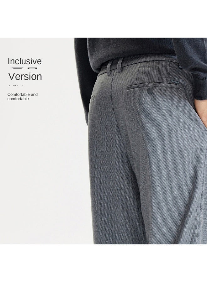 Goldlion Knitted Stretch】men's Casual Trousers With Light Brushing For Spring And Autumn, Business Casual Pants - Image 4