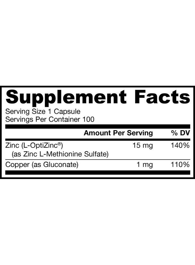 Jarrow Formulas, Zinc Balance, 100 Capsules JRW-13008 - Image 2