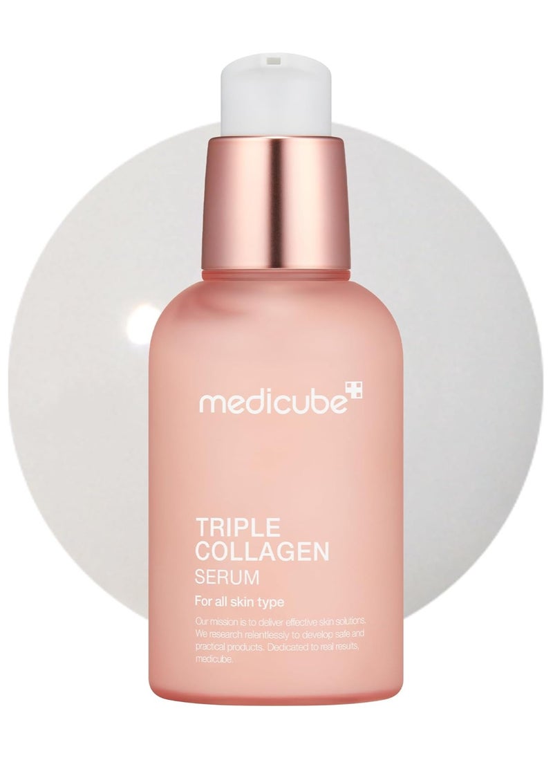 Medicube Triple Collagen Serum Nourish dull skin with Triple Collagen Complex - A lightweight serum with Niacinamide and Hyaluronic Acid - Korean Skincare  - Image 1