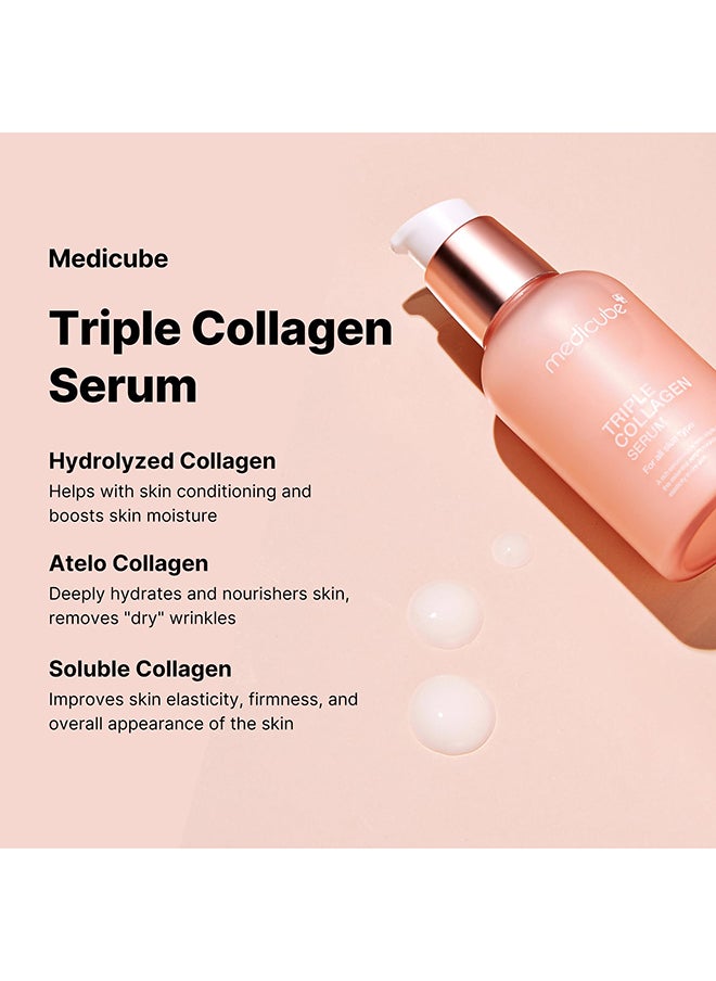 Medicube Triple Collagen Serum Nourish dull skin with Triple Collagen Complex - A lightweight serum with Niacinamide and Hyaluronic Acid - Korean Skincare  - Image 4
