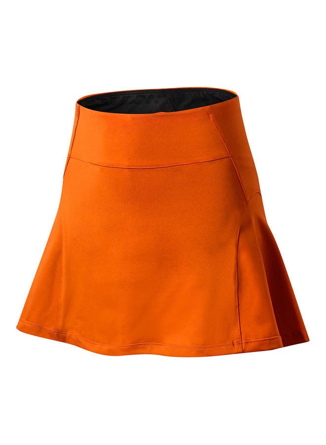 NIBEMINENT Women Sports High Waist Quick Dry Pocket Ruffles Lining Yoga Tennis Running Skirt XL 20 x 5 12cm  - Image 1