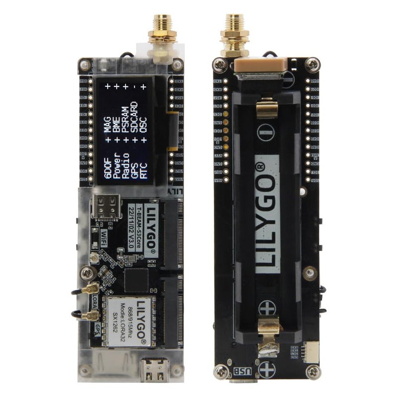 LILYGO لوحة تطوير LILYGO T-BeamSUPREME Meshtastic 915Mhz ESP32-S3 UBLOX M10S GPS TTGO مع وحدة LoRa OLED بحجم 1.3 بوصة SH1106 - Image 3